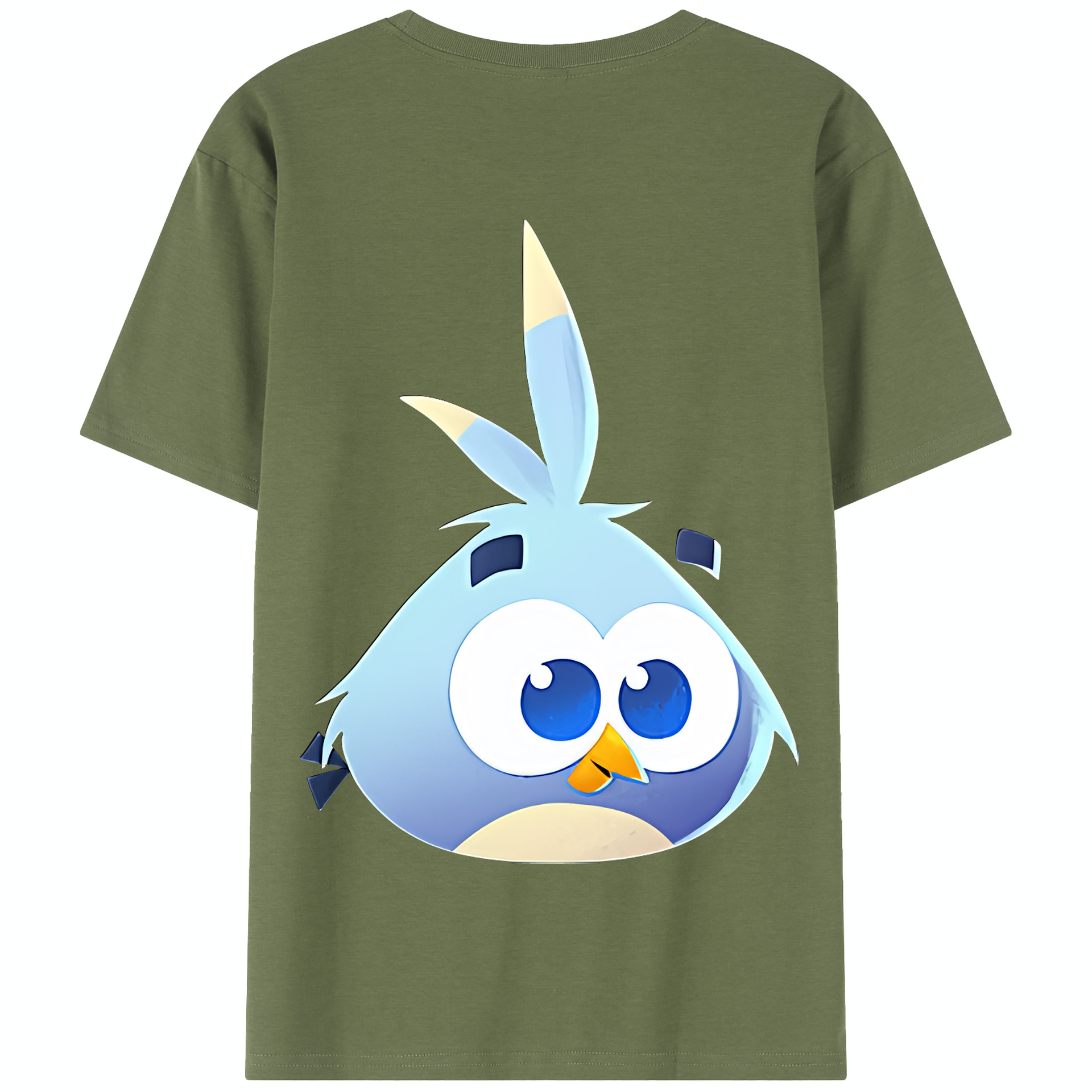 （画像用） Angry Birds アングリーバード 綿100％半袖Tシャツ（背面プリント）